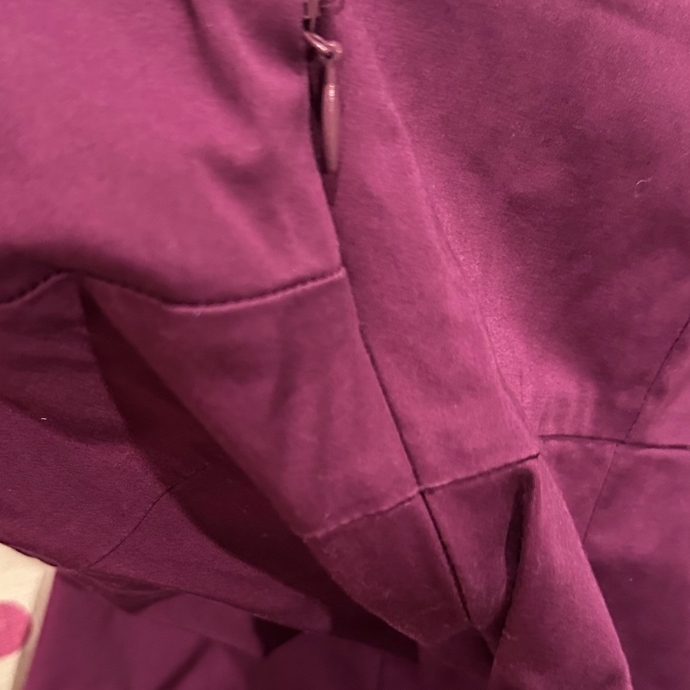 Boden Purple Floral Beaded Jewel V-Neckline Sleeveless Sheath Dress 8R - Picture 5 of 10